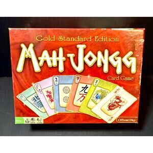 Winning Moves Mah Jongg Card Game Gold Standard Edition for Family Fun